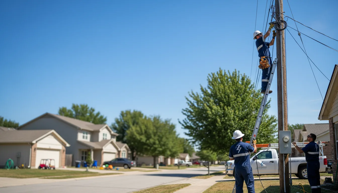 Residential electrician providing installation services in Kimball, NE